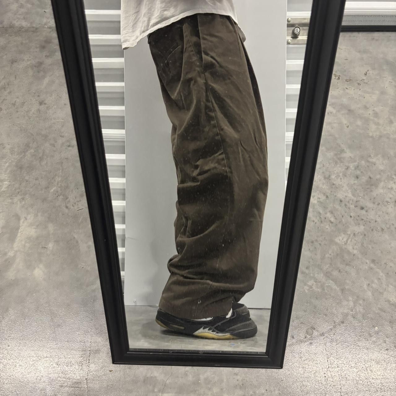 Japanese Brand × Vintage Crazy Vintage Y2K/2000s Baggy Faded Brown Casual Pants! Size US 42 / EU 58 - 2 Thumbnail