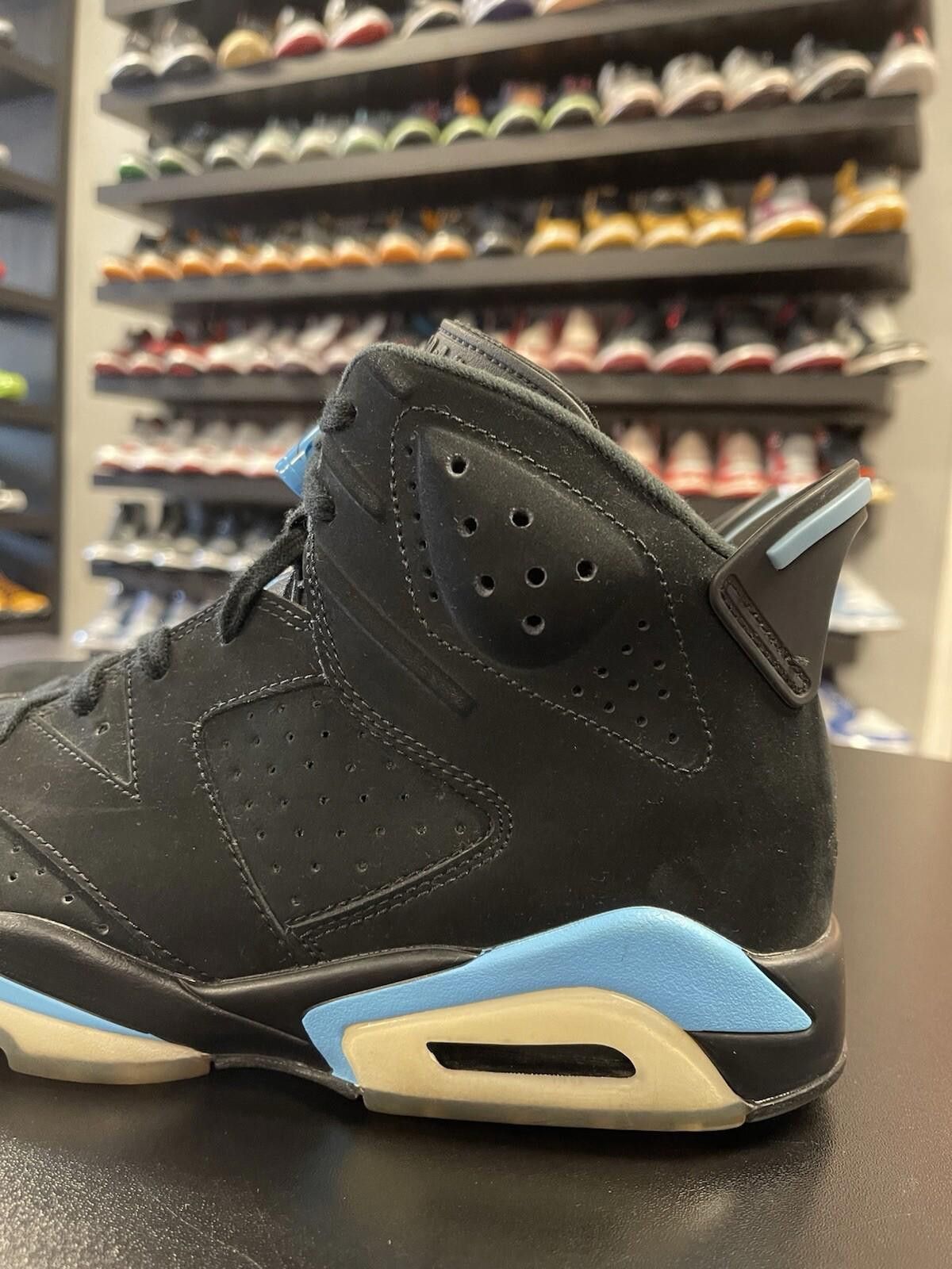 Jordan Brand Size 8.5 - Nike Air Jordan 6 Retro UNC Black Blue 384664-006 Size US 8.5 / EU 41-42 - 5 Thumbnail