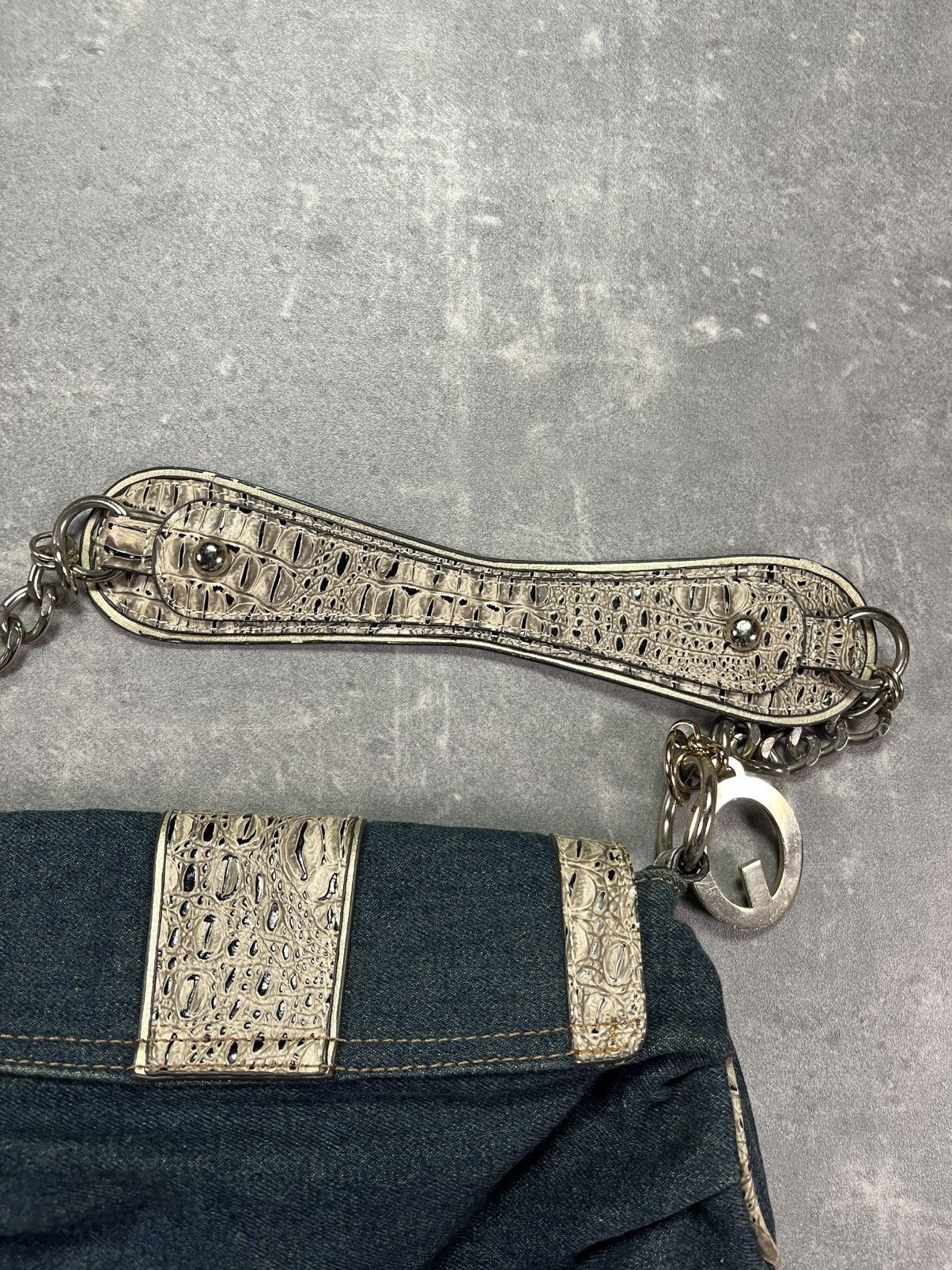 Guess 00s Guess Denim Buckle Y2K Bag Size ONE SIZE - 17 Thumbnail