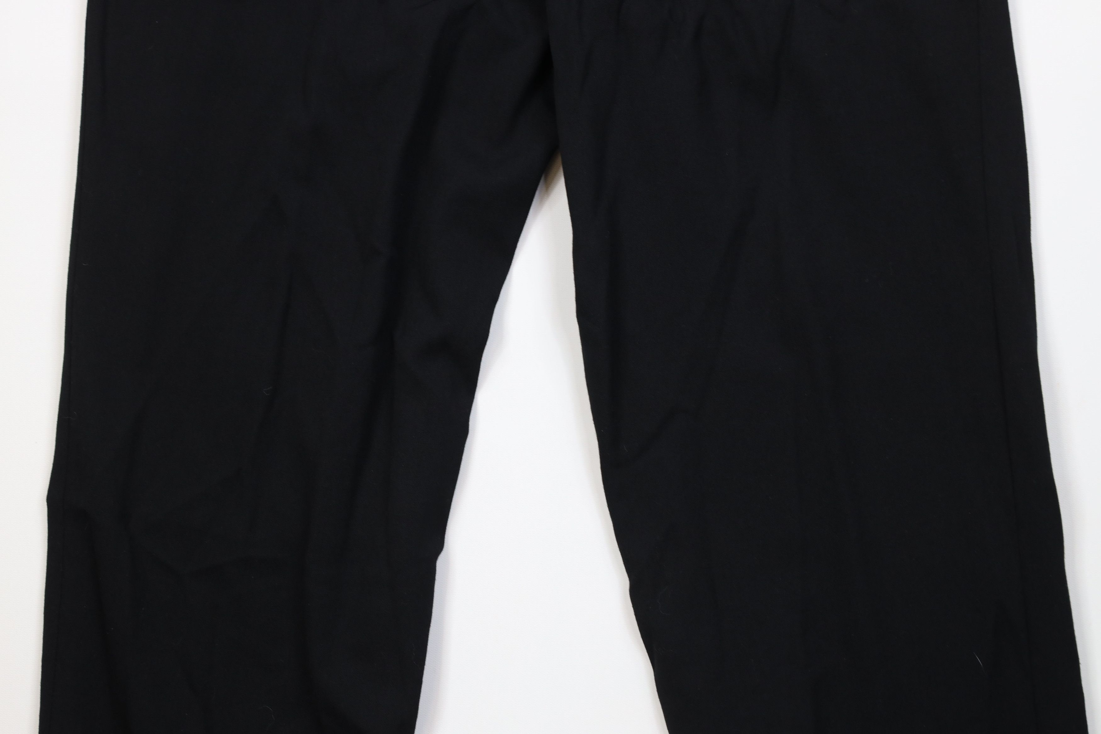 Vintage Vintage 90s Streetwear Gabardine Wide Leg Chino Pants Black Size US 36 / EU 52 - 11 Thumbnail
