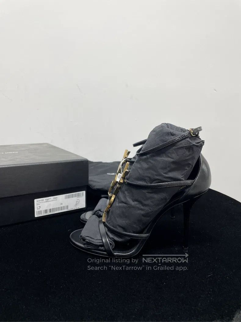 Saint Laurent Paris Saint Laurent Paris Black Patent Leather Metal i Size US 7.5 / IT 37.5 - 4 Thumbnail
