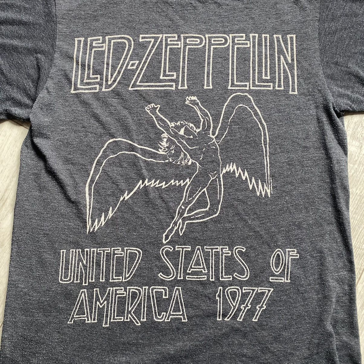 Band Tees VINTAGE LED ZEPPELIN UNITED STATES OF AMERICA 1977 T SHIRT Size US M / EU 48-50 / 2 - 2 Thumbnail
