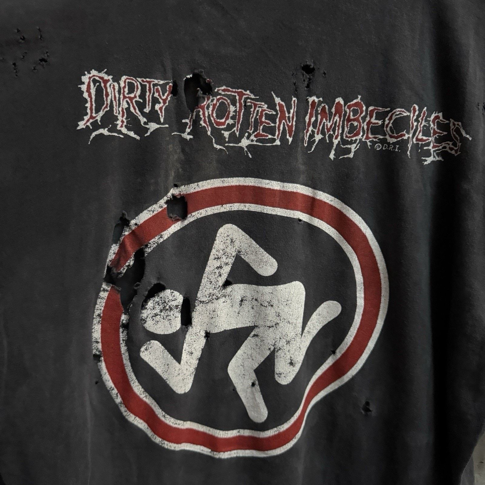 Vintage Vintage 80s Dirty Rotten Imbeciles DRI Black Thrash T Shirt Size US M / EU 48-50 / 2 - 10 Thumbnail