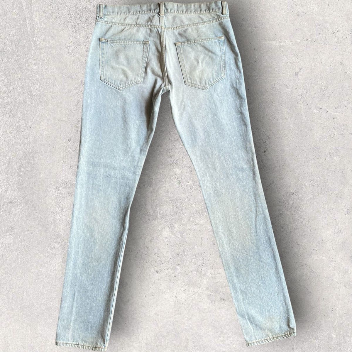 Saint Laurent Paris SLP 2017 Light Blue Wash Jeans Size US 32 / EU 48 - 4 Thumbnail