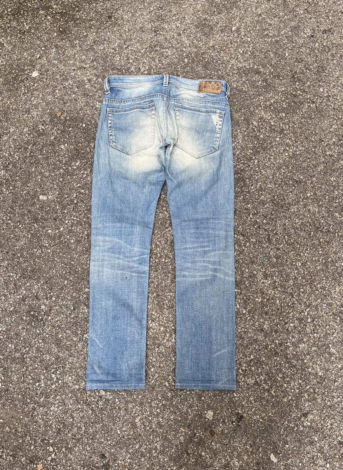 Diesel Diesel Thavar Washed Blue Denim Slim Skinny Jeans Low Rise Size US 31 - 11 Thumbnail