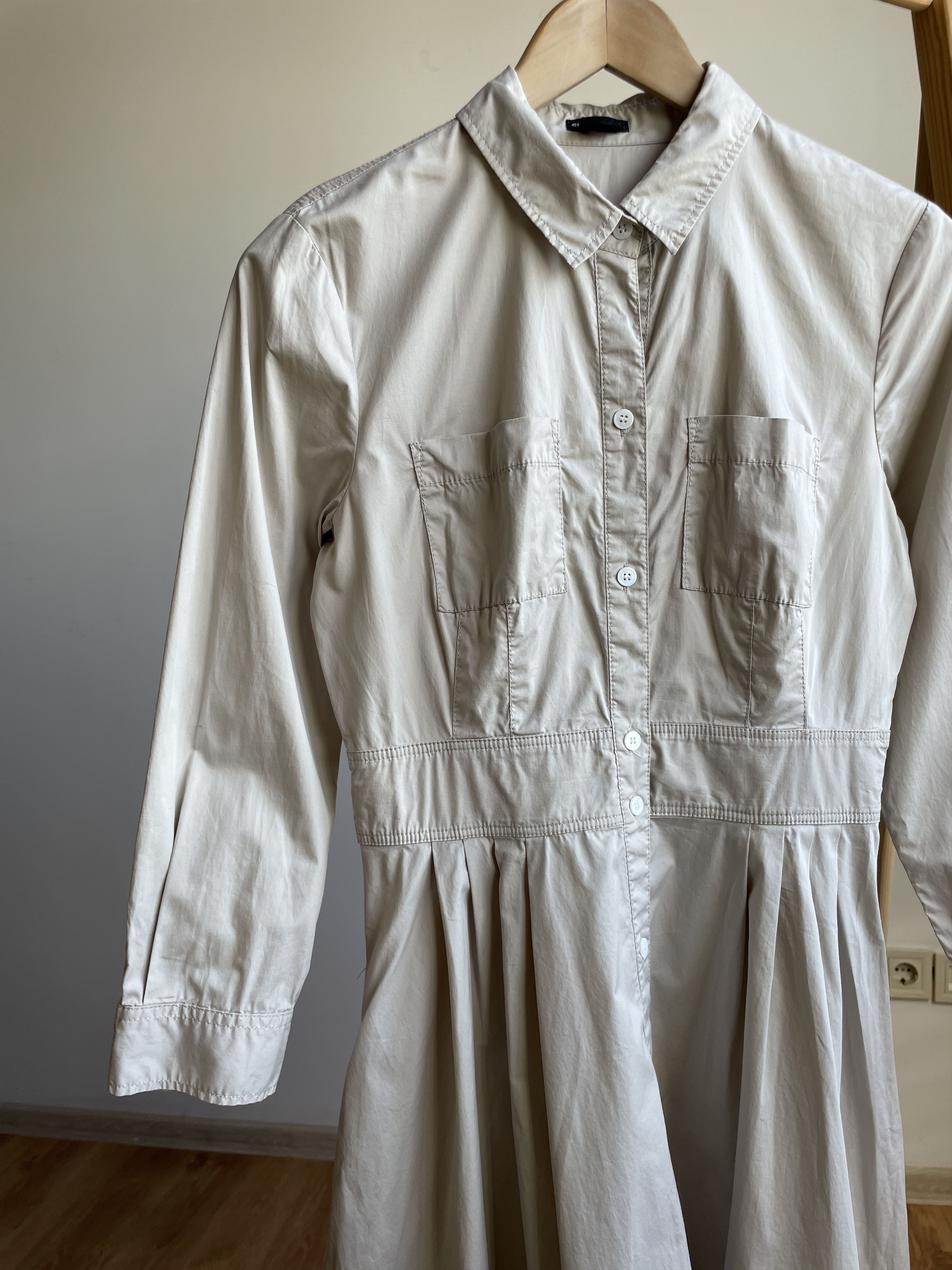 Club Monaco Club Monaco 3/4 Sleeves Cotton Midi Shirt Dress Size 4 Size S / US 4 / IT 40 - 5 Thumbnail