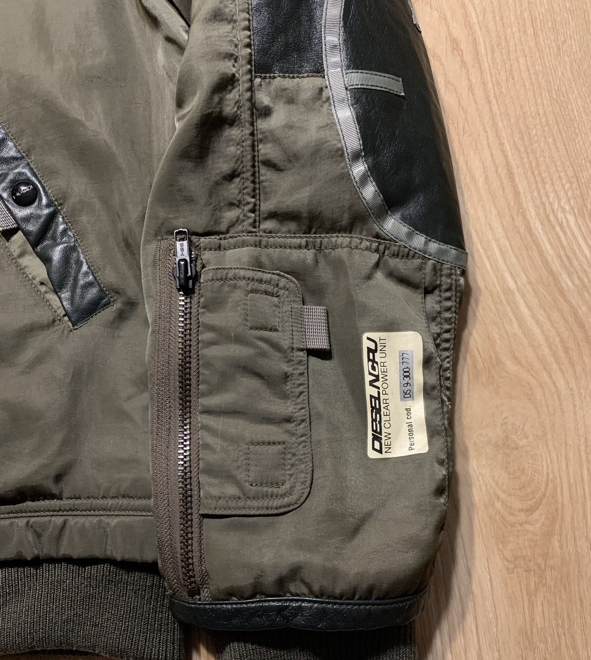 Diesel Rare Vintage Diesel NCPU Leather Military Jacket Size US XL / EU 56 / 4 - 5 Thumbnail
