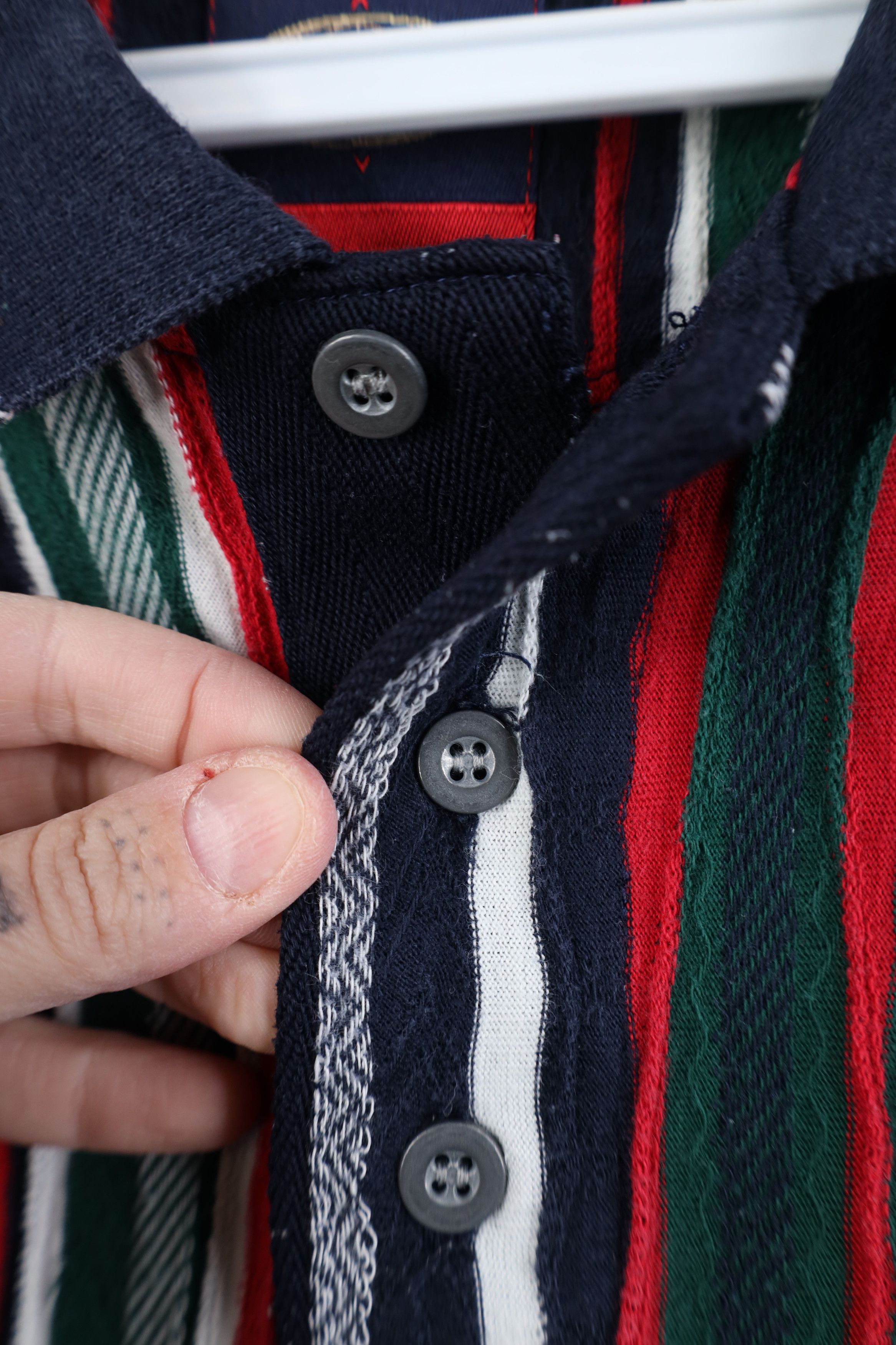 Vintage Vintage 90s Streetwear Coogi Style Striped Golf Polo Shirt Size US L / EU 52-54 / 3 - 4 Thumbnail