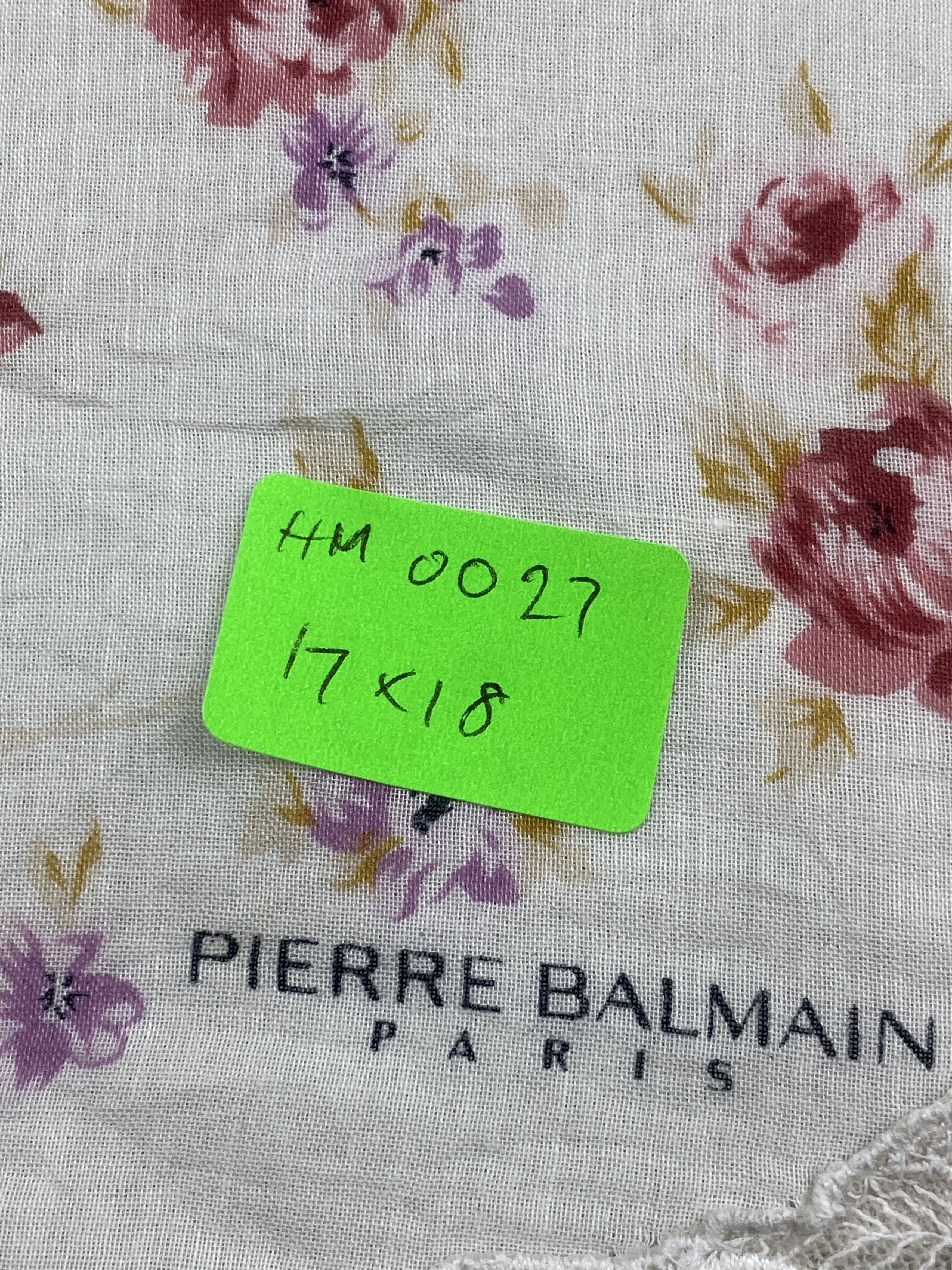 Pierre Balmain Vtg Pierre Balmain Handkerchief Pocket Square Bandana HM0027 Size ONE SIZE - 8 Thumbnail