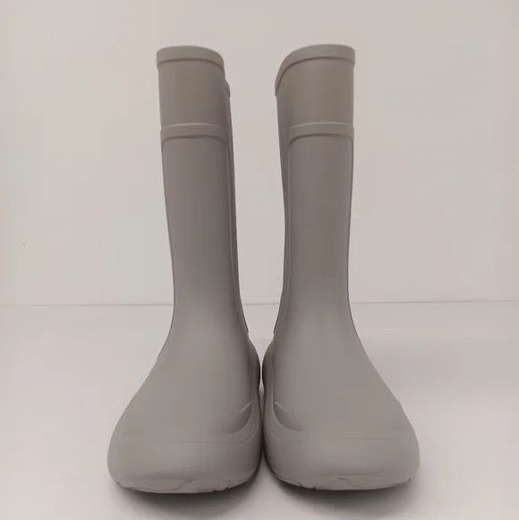 Salvatore Ferragamo Ferragamo Men's Gancini Detail Light Grey Rain Boots - Sz 7 Size US 7 / EU 40 - 4 Thumbnail