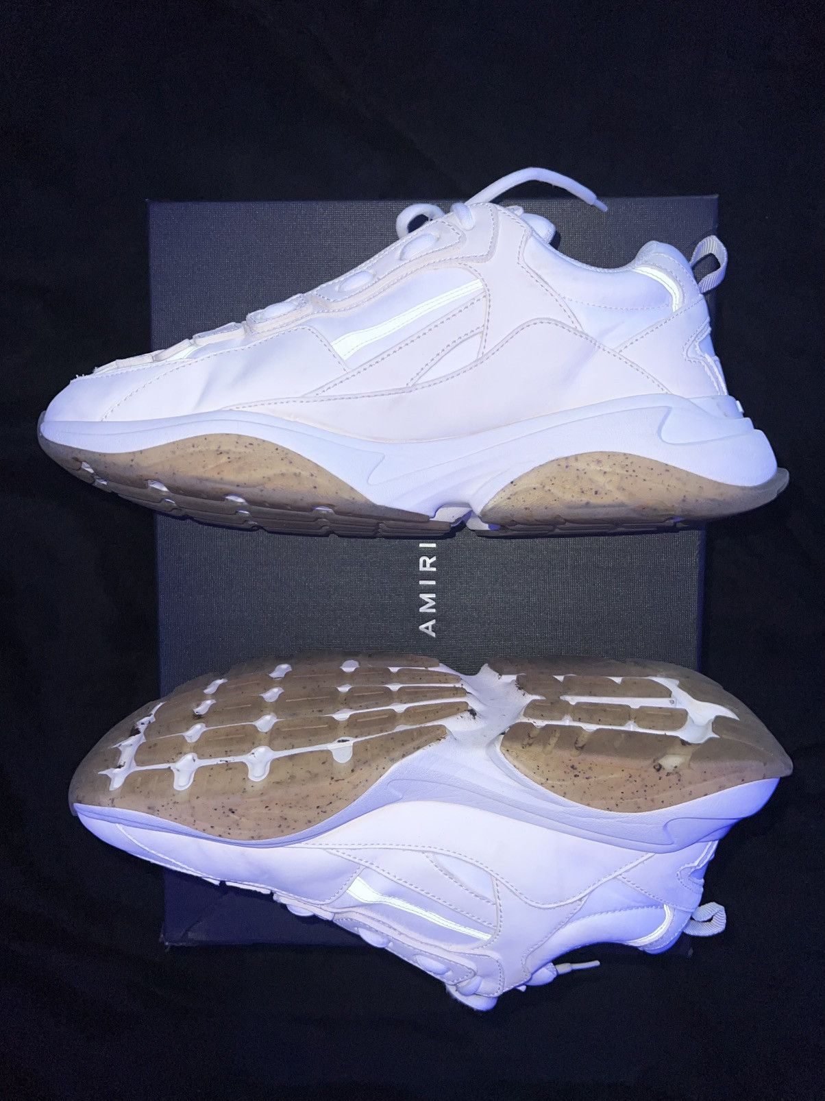 Amiri Amiri bone runner “Alabaster” Size US 12 / EU 45 - 5 Thumbnail