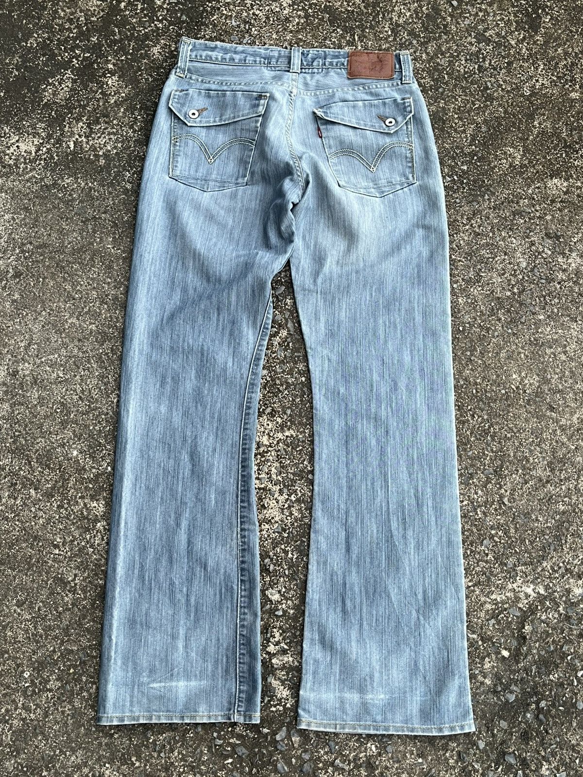 Levi's Vintage Levis 527 Flare Bootcut Jeans Distressed Size US 32 / EU 48 - 7 Thumbnail