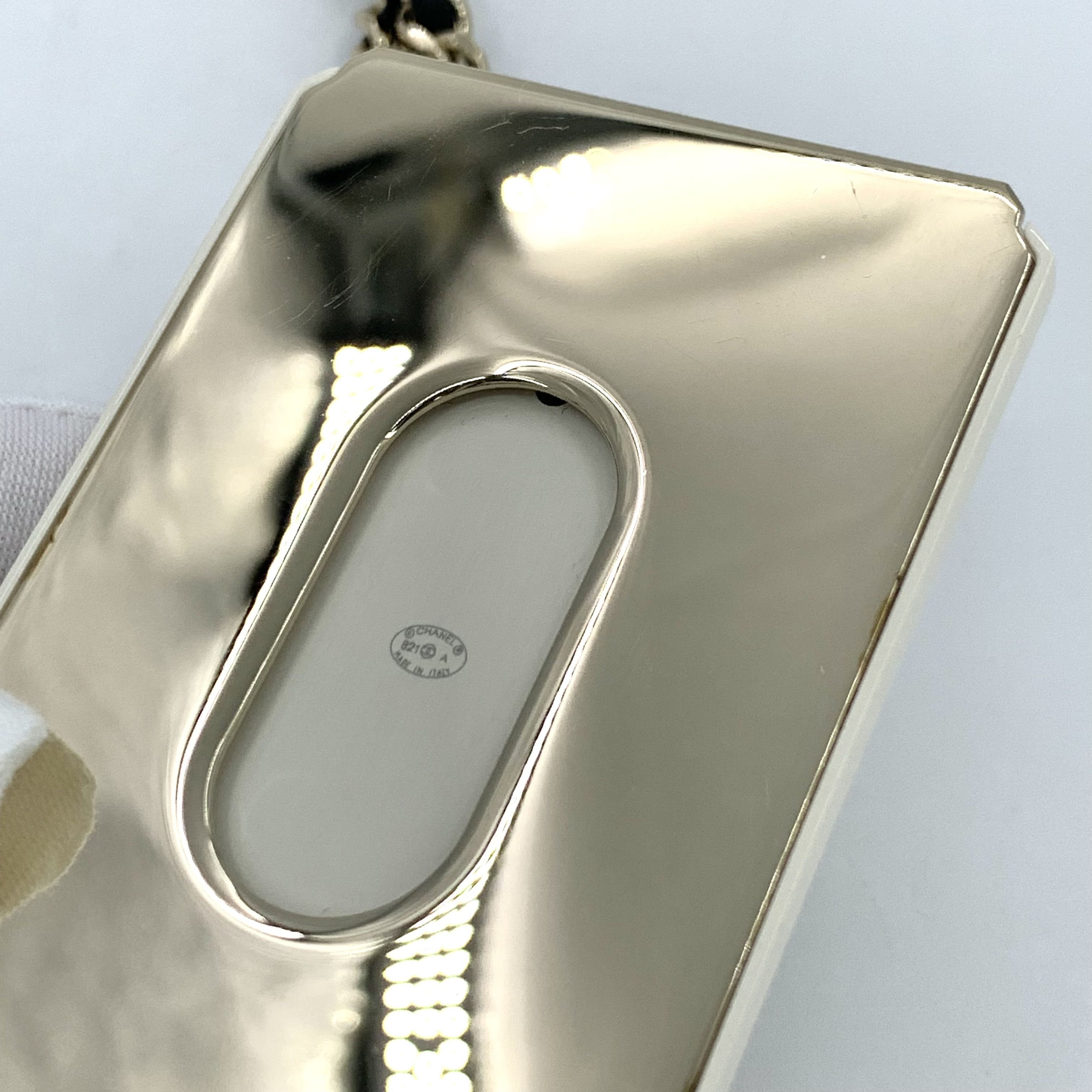 Chanel H15603 Chanel Gold Chain Necklace w/ Crystal CC Pendant Size ONE SIZE - 9 Thumbnail
