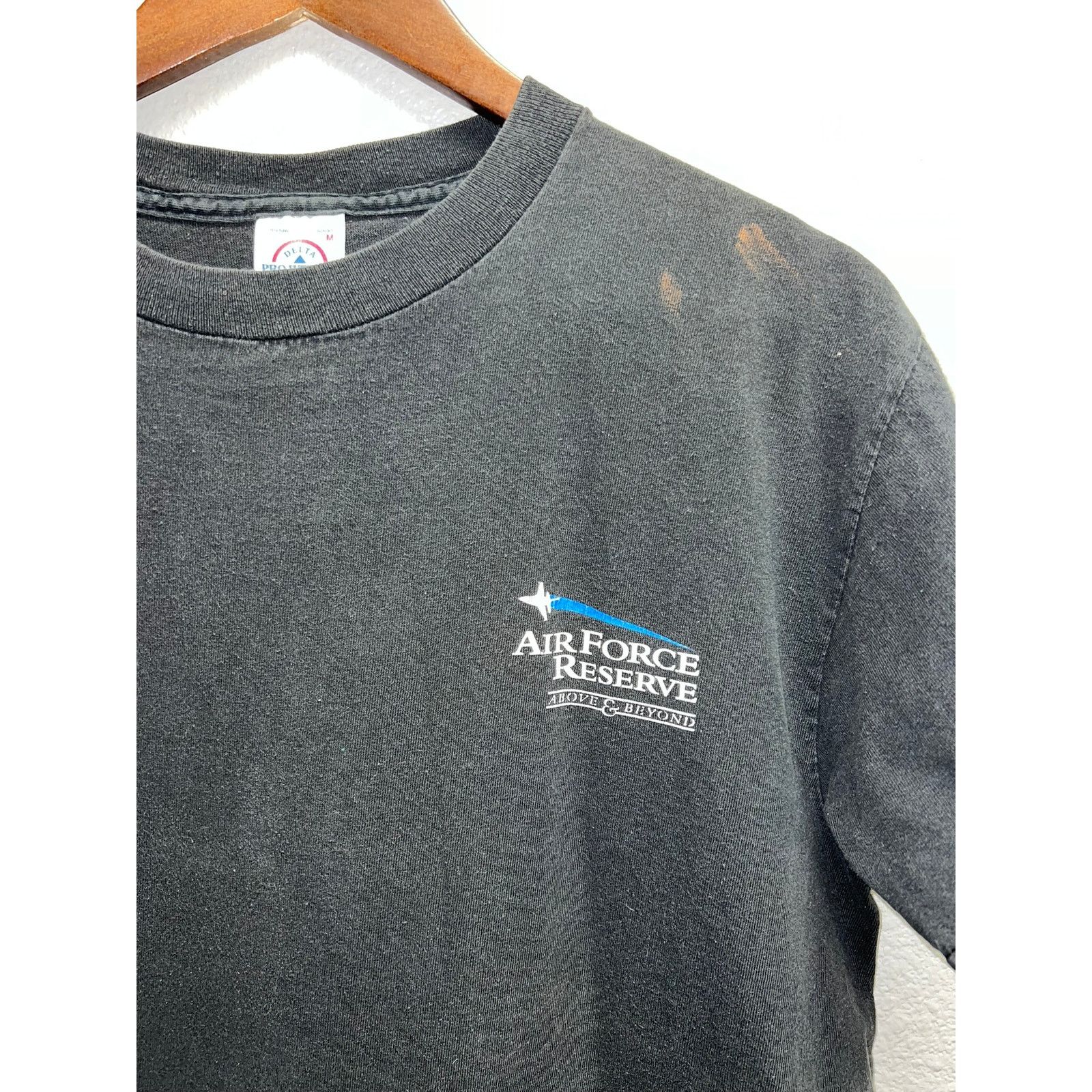Delta Vintage Air Force Shirt Reserve Above & Beyond USA Tour Tee Size US M / EU 48-50 / 2 - 2 Thumbnail