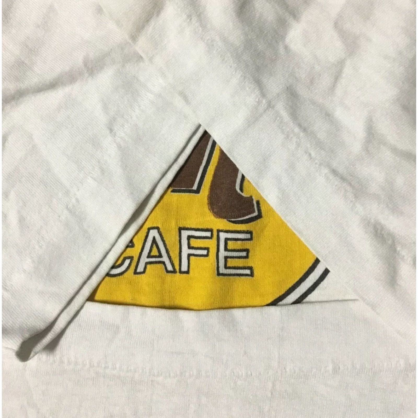 Fruit Of The Loom VINTAGE 90s Hard Rock Cafe San Francisco Distressed White T-Shirt SF USA L Men Single Stitch Shirt Size US L / EU 52-54 / 3 - 3 Thumbnail