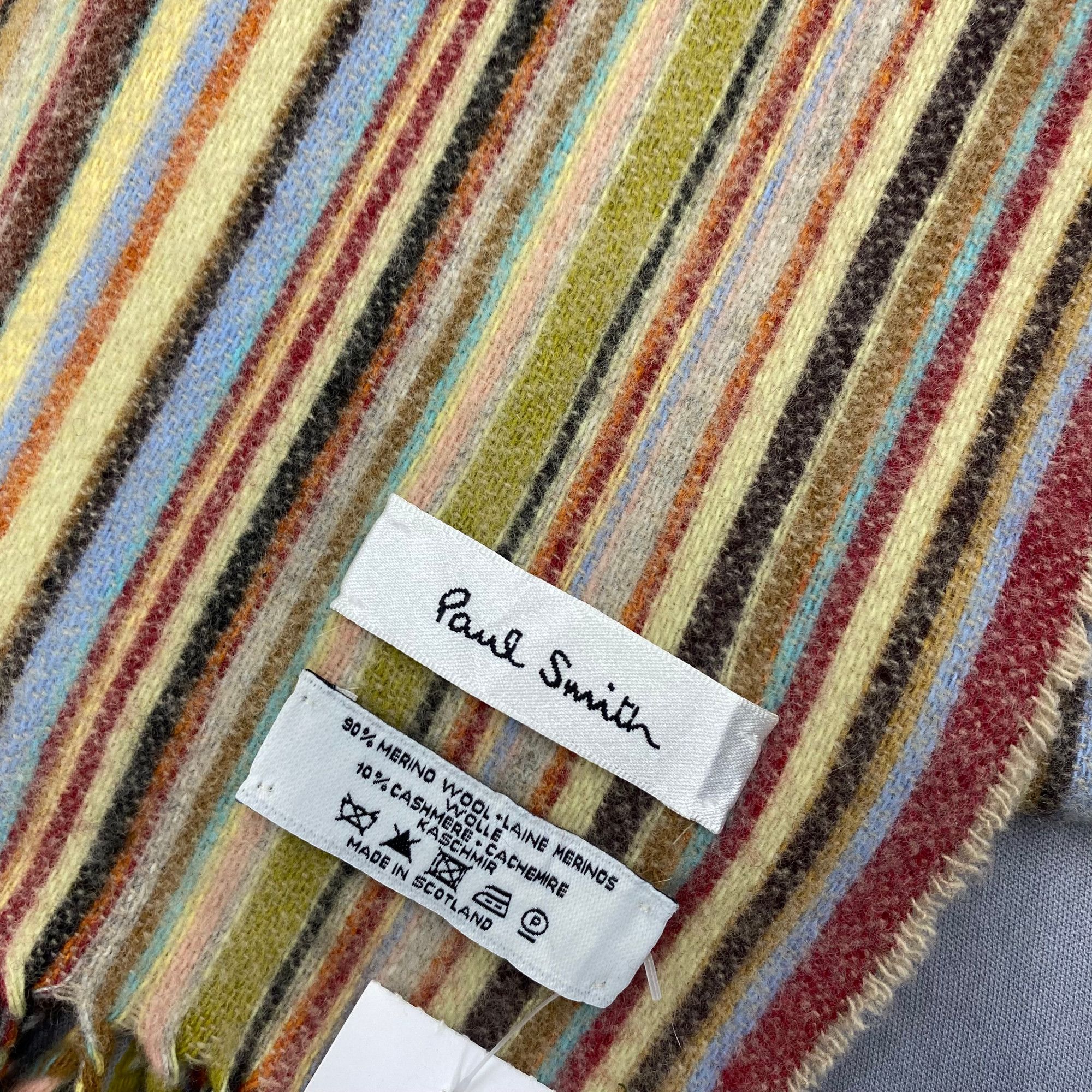 Paul Smith Vintage Paul Smith Scarf Muffler Warmer Wool Winter Scarves Size ONE SIZE - 4 Thumbnail