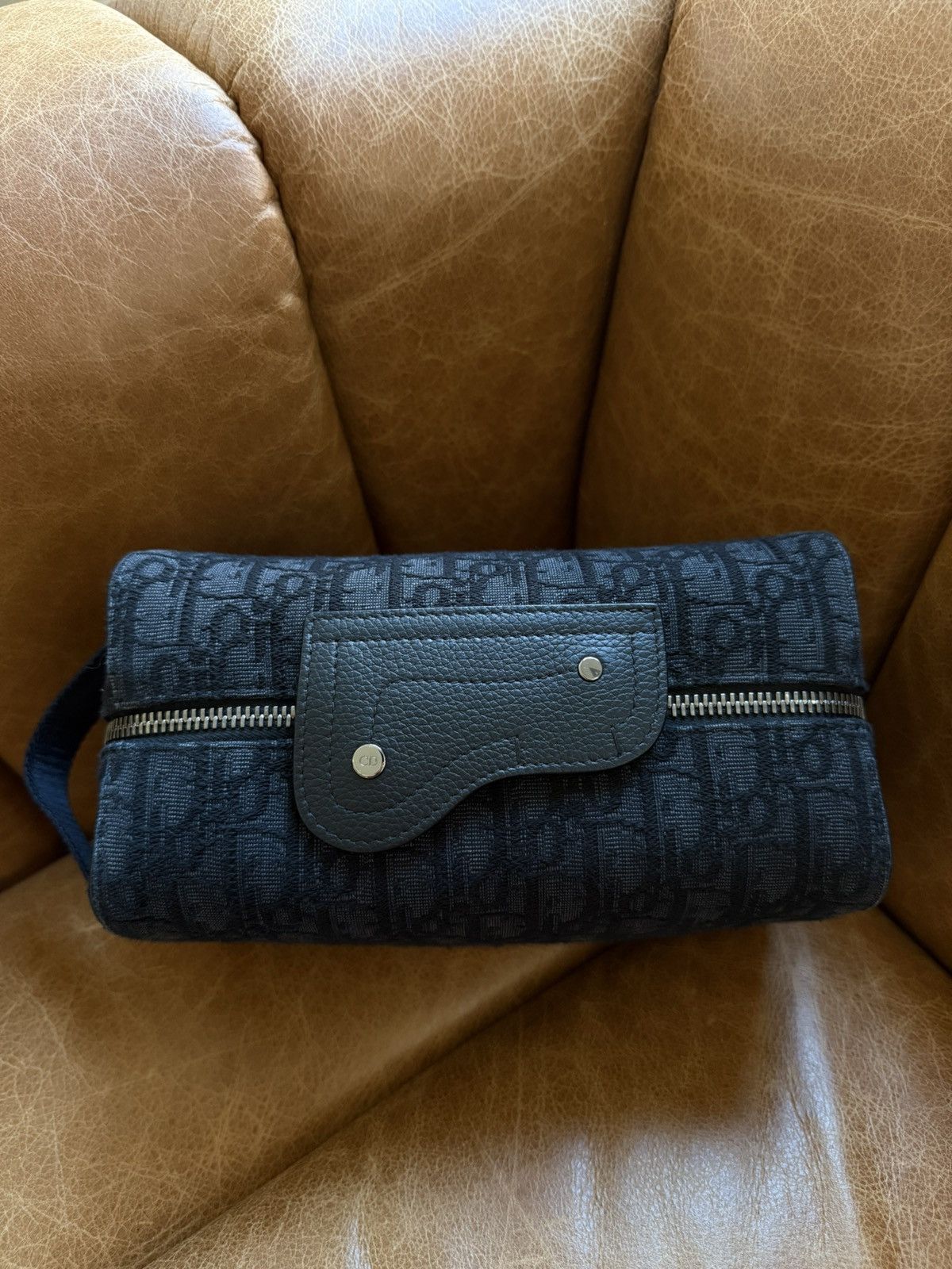 Dior Black Oblique Saddle Pouch Size ONE SIZE - 3 Thumbnail