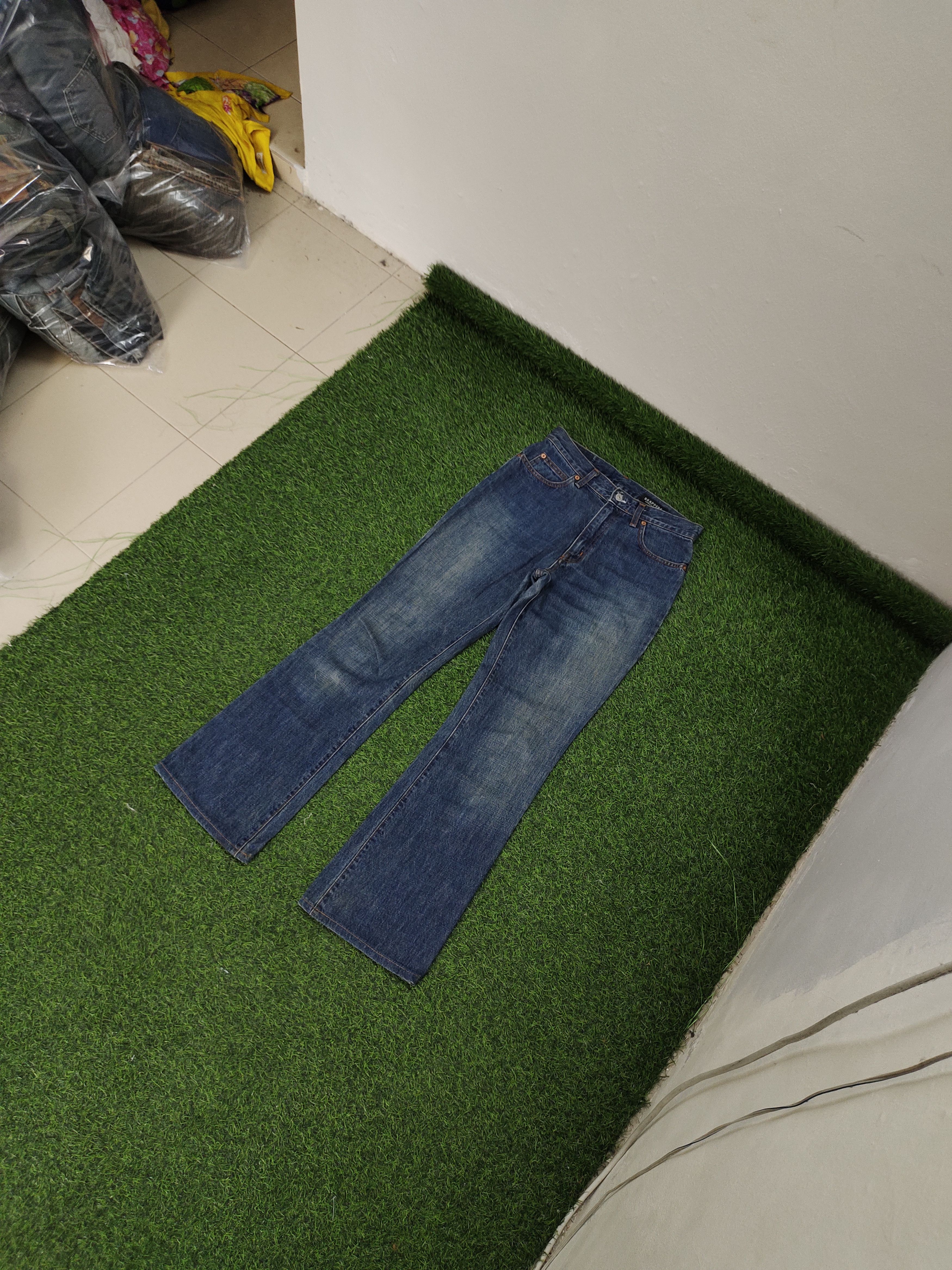 If Six Was Nine Flare Jeans Brappers Japan Faded Distress Denim Bootcut Lgb Size US 28 / EU 44 - 2 Thumbnail