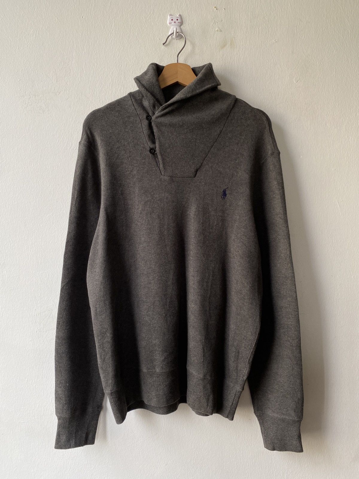 Polo Ralph Lauren × RRL Ralph Lauren × Ralph Lauren Vintage Polo By Ralph Lauren Shawl Colar Sweatshirt Size US M / EU 48-50 / 2 - 3 Thumbnail