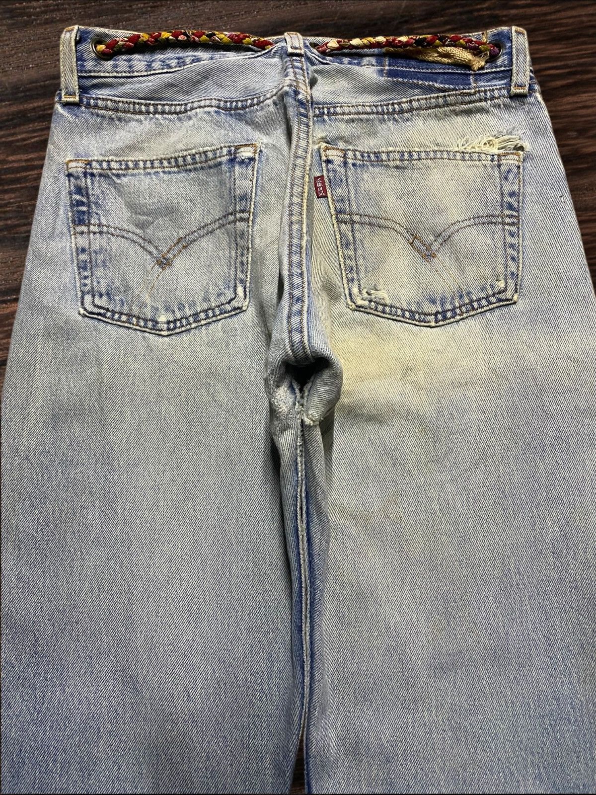 Kapital Vintage Japanese Brand Embroidery Diary Streetwear Jeans Size US 29 - 4 Thumbnail