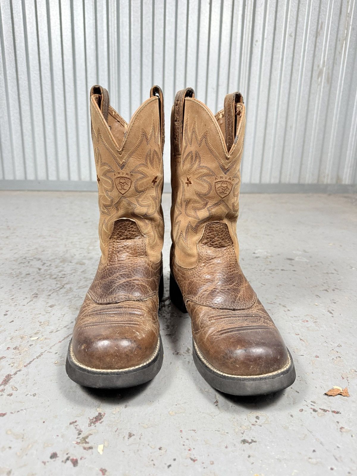 Ariat 2000s Ariat Round Toe Cowboy Boots Size US 8.5 / EU 41-42 - 4 Thumbnail