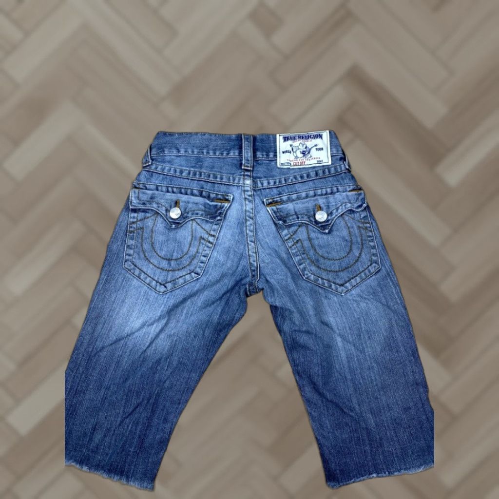 True Religion True Religion Women's Cut Off Jeans Blue Size 27 Size 27" / US 4 / IT 40 - 1 Thumbnail