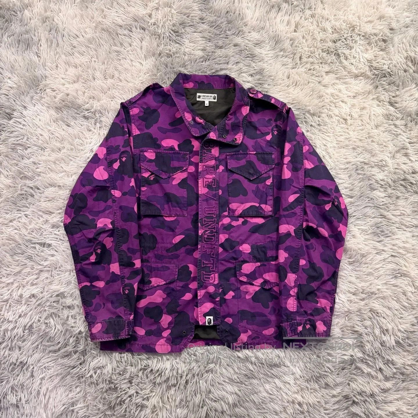 Bape bape x undefeated purple camo work shirt. Size US L / EU 52-54 / 3 - 1 Thumbnail