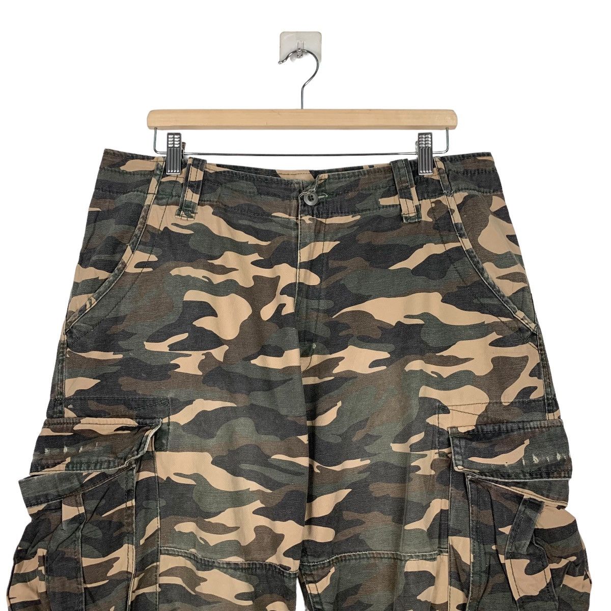 Japanese Brand TWENTY WORKS 6 Pocket Camo Cargo Tactical Pant #0172-C9 Size US 36 / EU 52 - 3 Thumbnail