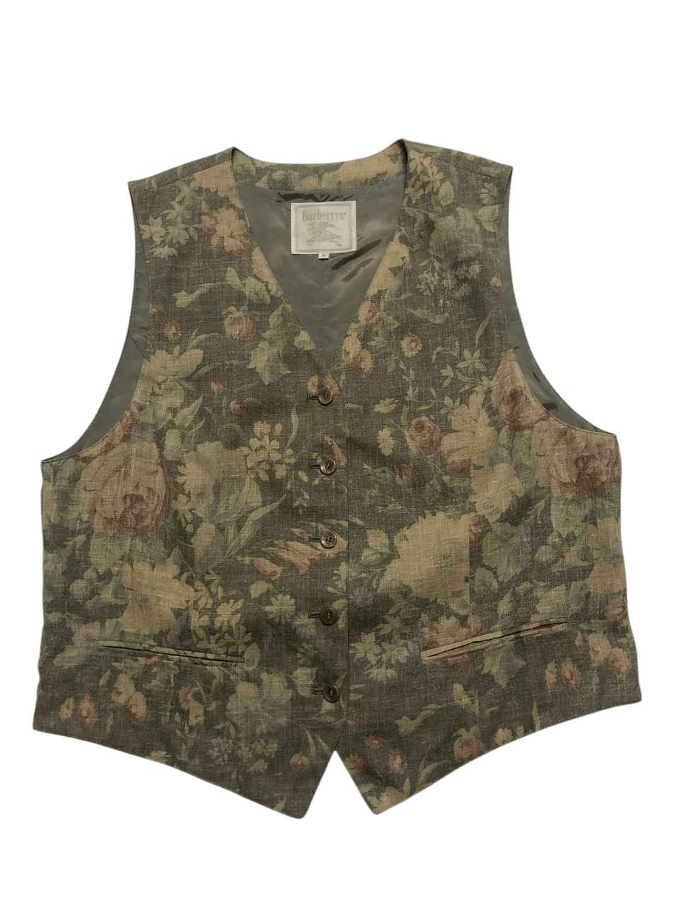 Burberry Vintage Burberrys Vest Florals Rare Design Made in Italy Size US M / EU 48-50 / 2 - 1 Thumbnail