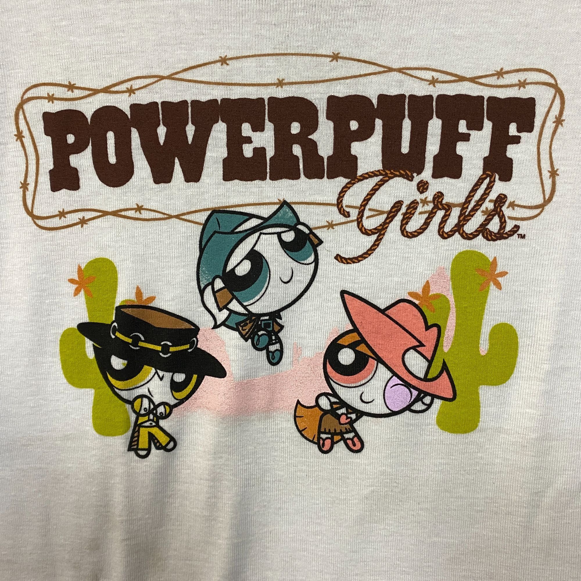 Anime The Powerpuff Girls Western Cowgirls Crop Top 2XL Size XXL / US 16-18 / IT 52-54 - 2 Thumbnail