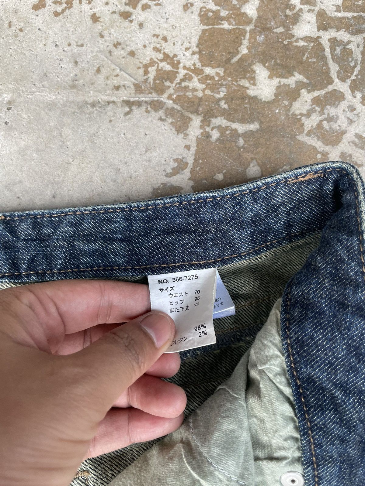 If Six Was Nine Vintage Indigo Blue Denim Flare Jeans Size US 28 / EU 44 - 5 Thumbnail