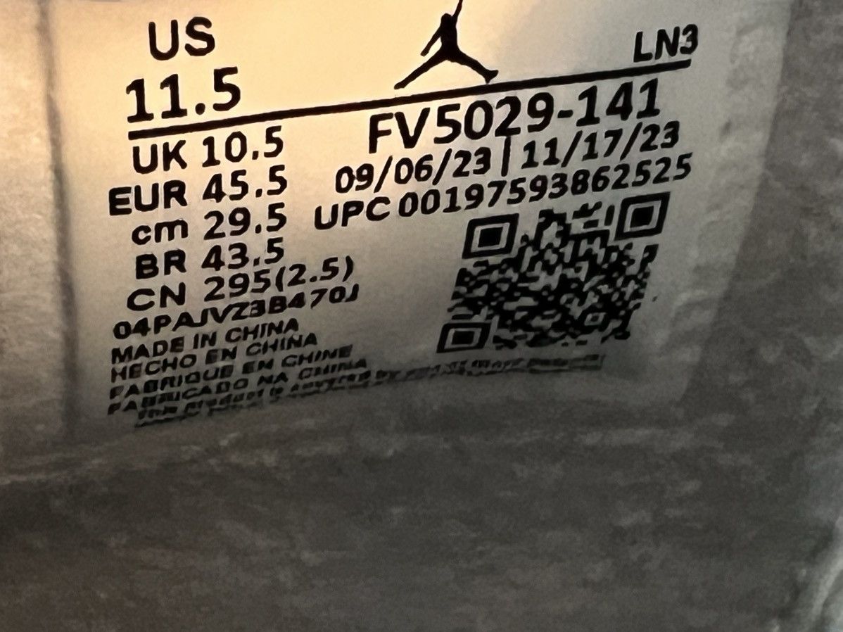 Jordan Brand × Nike Jordan 4 Retro Military Blue Size 11.5 FV5029-141 Size US 11.5 / EU 44-45 - 6 Thumbnail