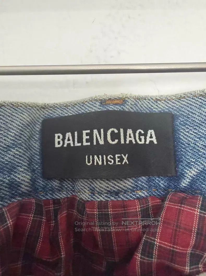 Balenciaga Balenciaga Distressed Straight Leg Jeans Size US 29 - 3 Thumbnail