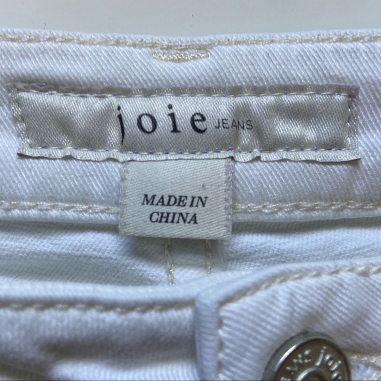 Joie Joie Jeans Women's White Mid Rise Skinny Size 26 Size 26" / US 2 / IT 38 - 9 Thumbnail
