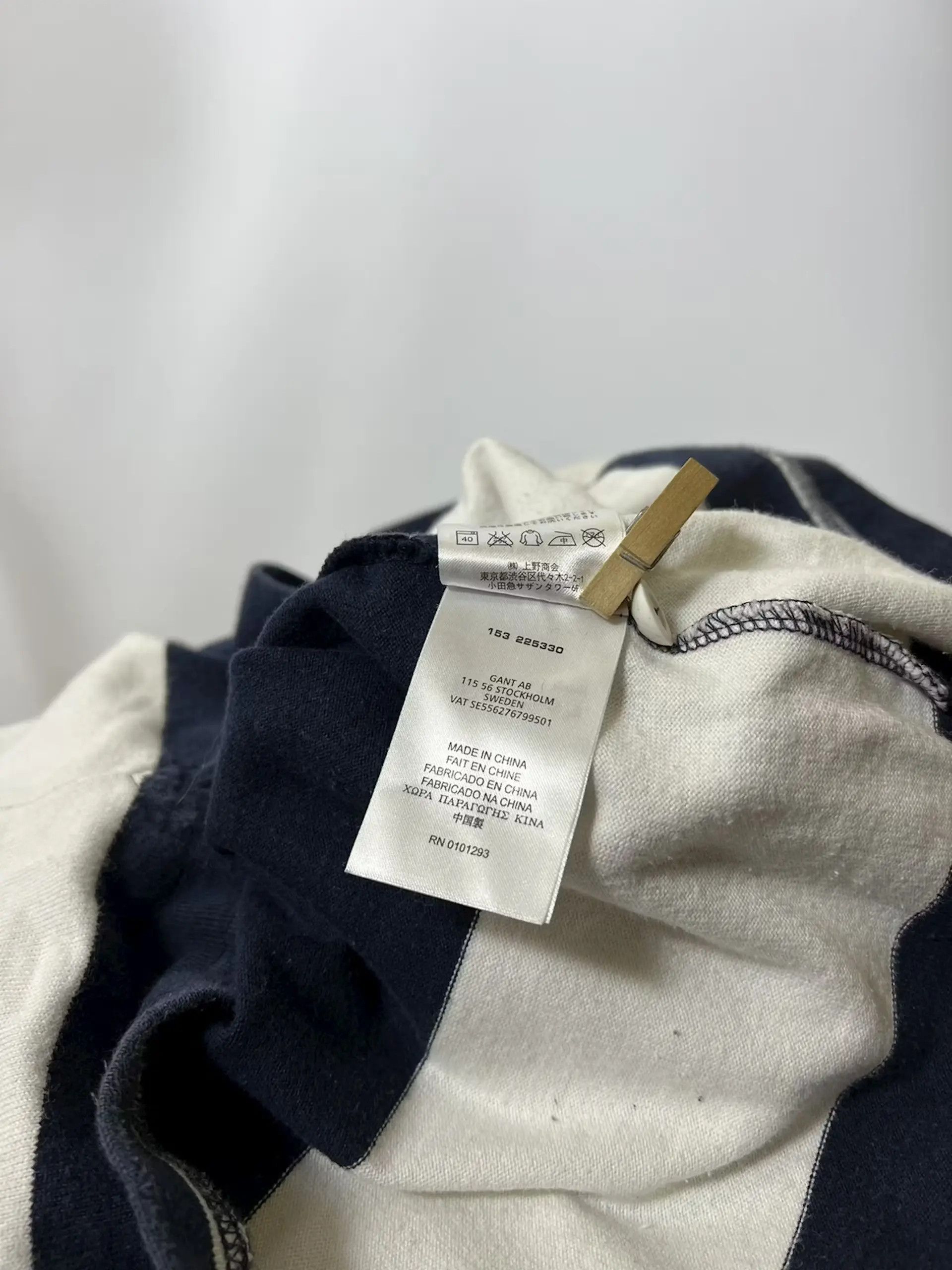 Designer × Gant Gant striped long sleeve rugby polo Size US XXL / EU 58 / 5 - 6 Thumbnail