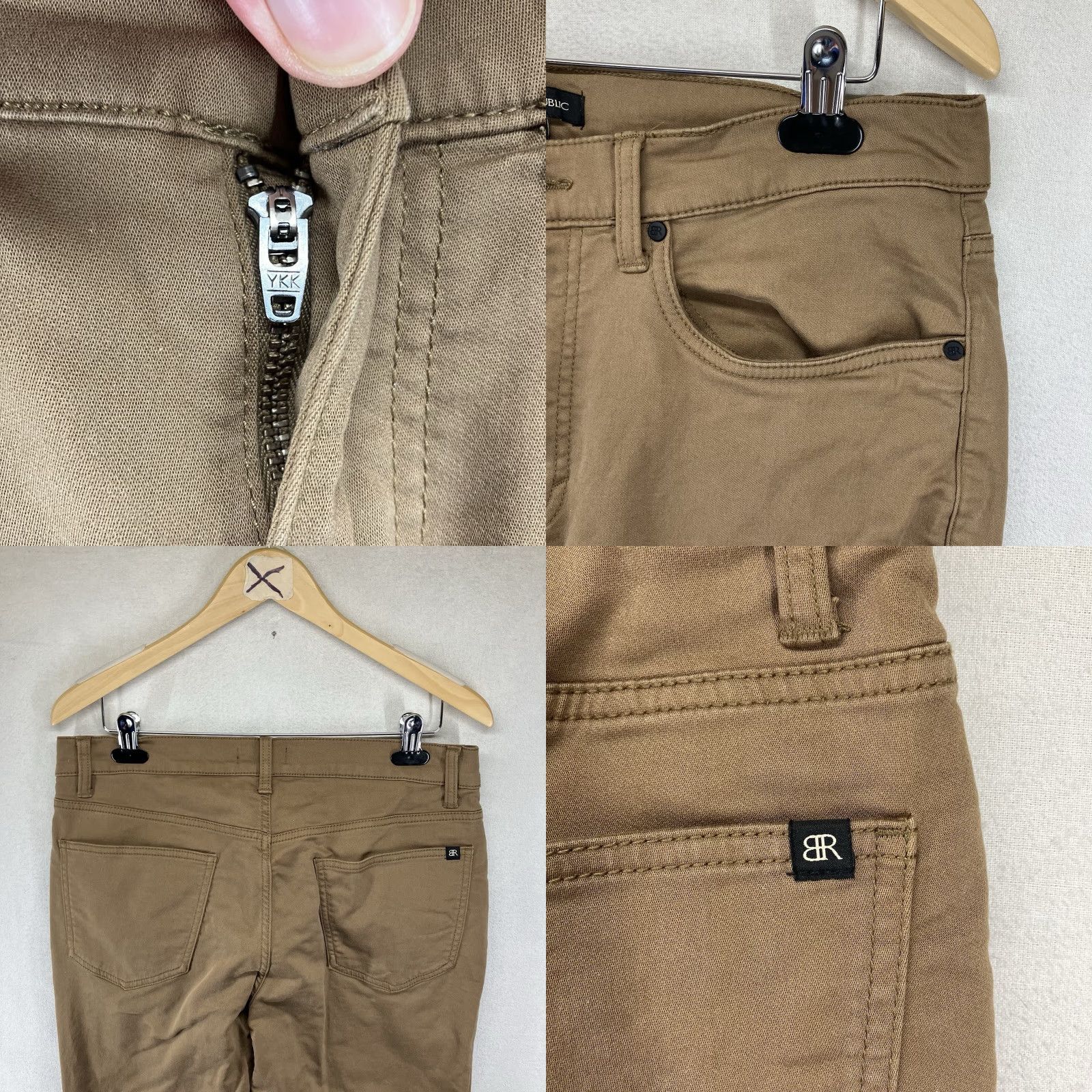 Banana Republic Banana Republic Chino Pants Mens 34x32 Brown 5-Pocket Stretch Business Casual Classic Size US 34 / EU 50 - 8 Thumbnail