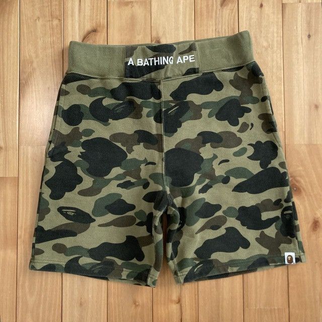 Bape BAPE Sweat shorts 1st camo green a bathing ape ★size S Size US 30 / EU 46 - 1 Thumbnail