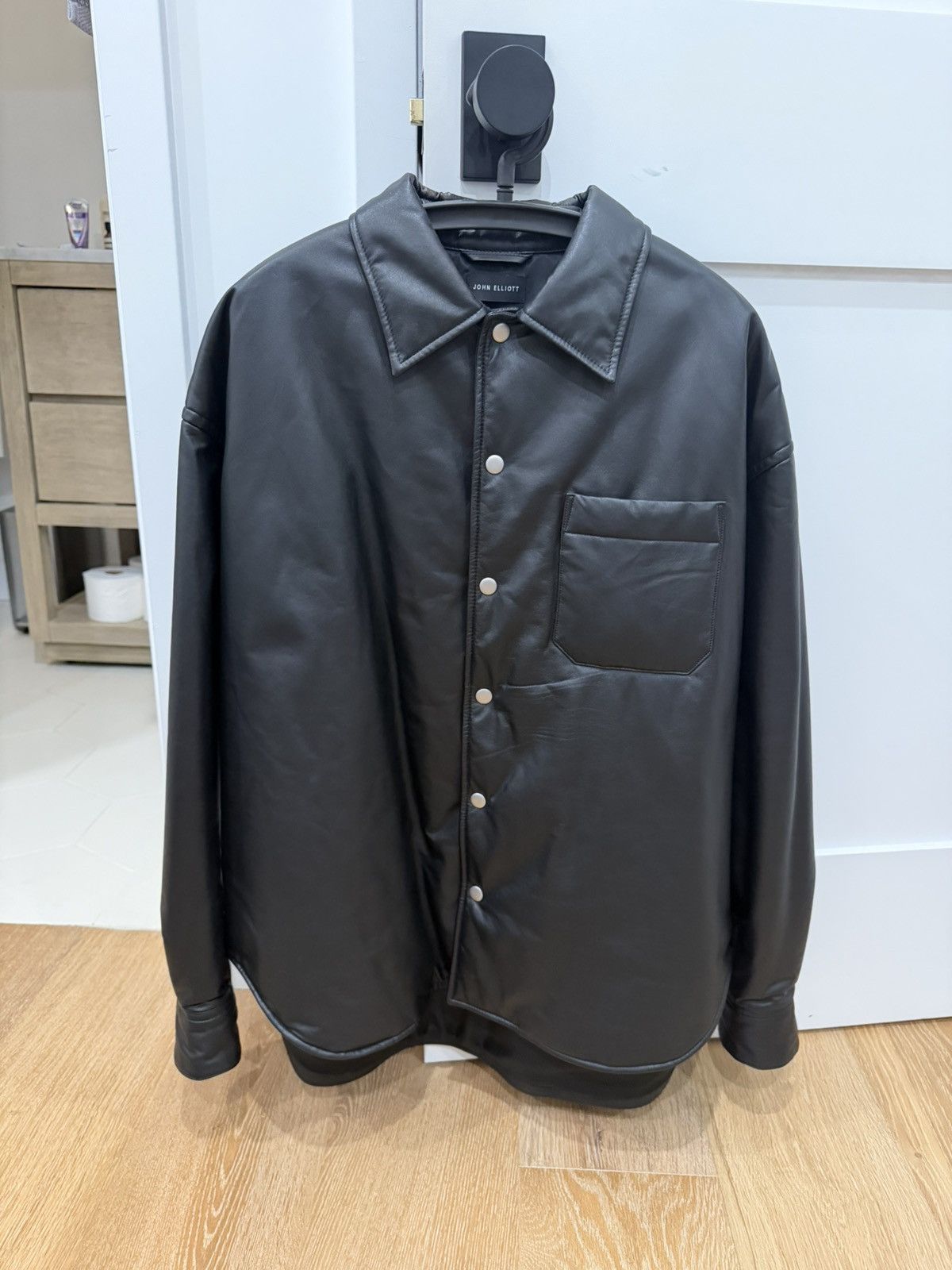 John Elliott John Elliott Leather Scout Jacket Black Size US S / EU 44-46 / 1 - 2 Thumbnail