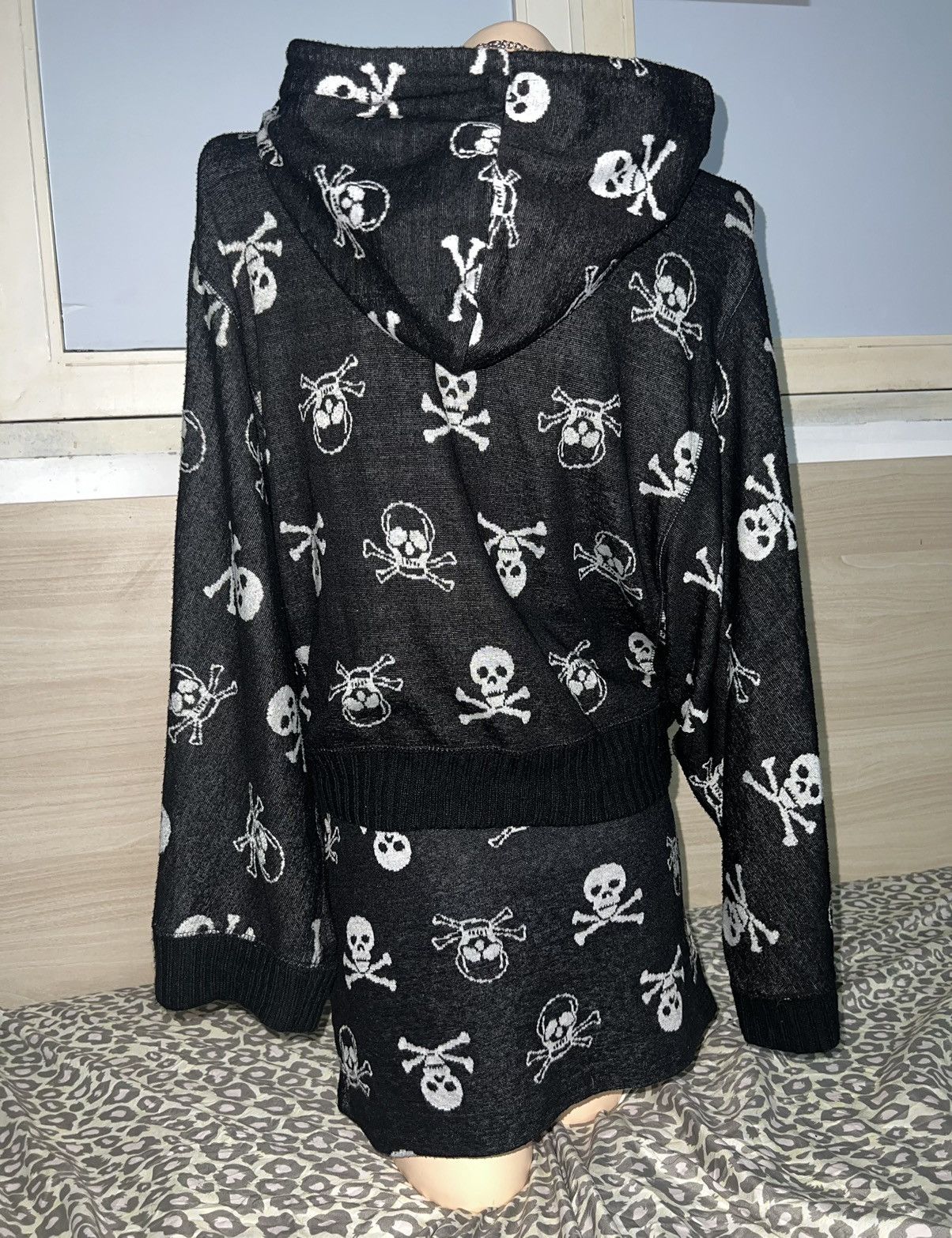 Japanese Brand CRAZY ANGEL skull set hoodie + skirt ☠️ ➕ Size M / US 6-8 / IT 42-44 - 9 Thumbnail