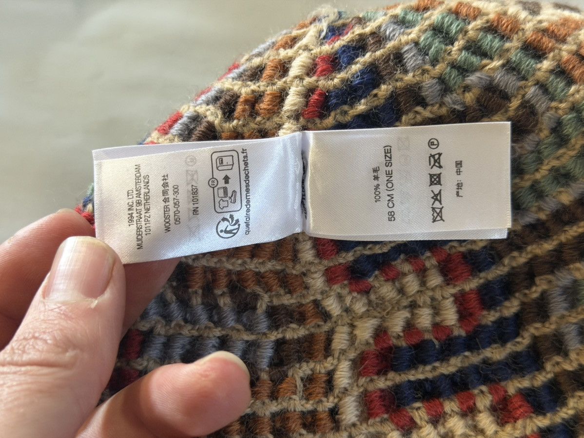 Supreme Supreme Yarn Appliqué Beanie ‘Khaki’ Size ONE SIZE - 8 Thumbnail