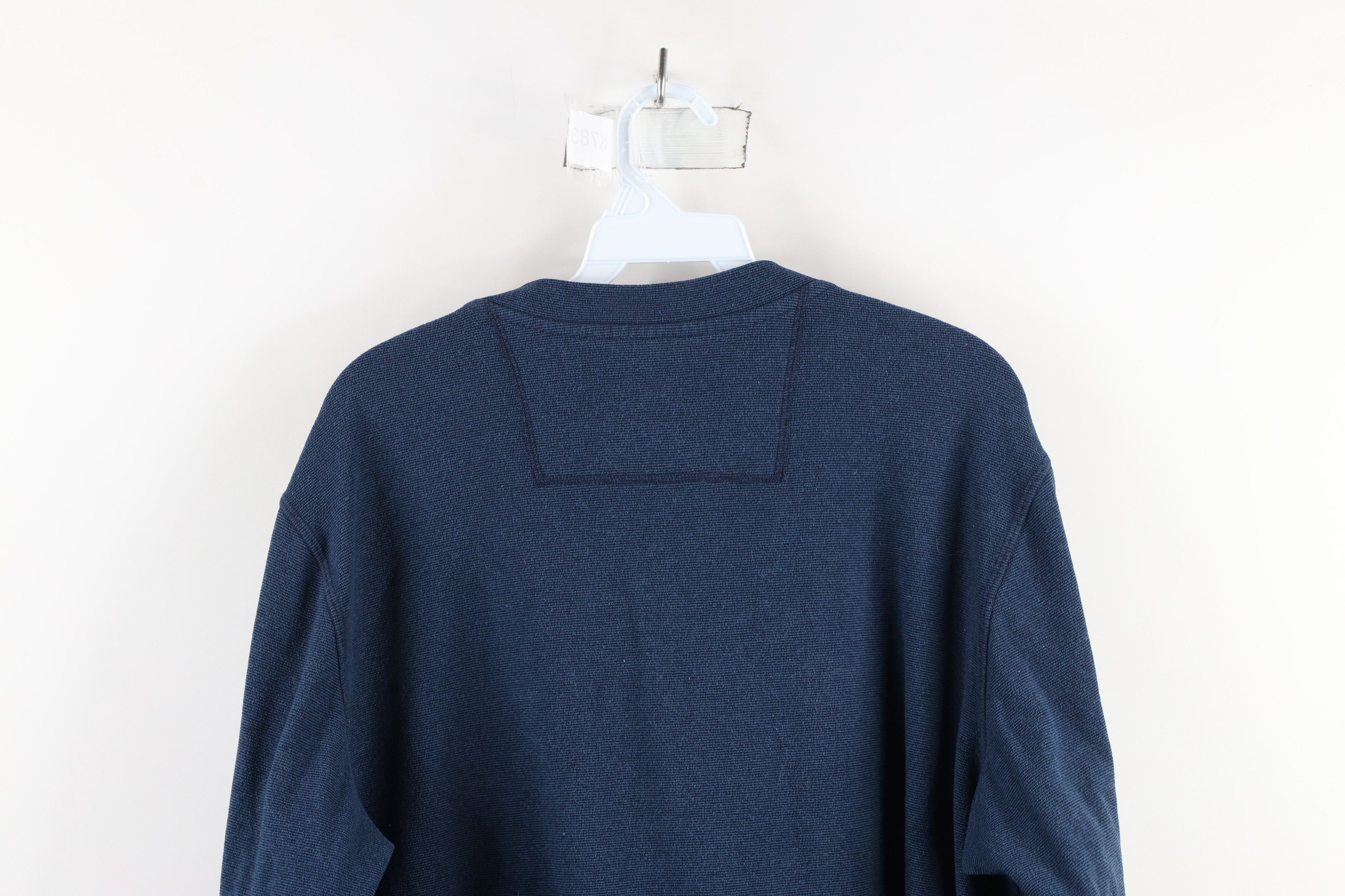 L.L. Bean × Vintage Vintage LL Bean Knit Striped Long Sleeve Henley T-Shirt Size US L / EU 52-54 / 3 - 9 Thumbnail