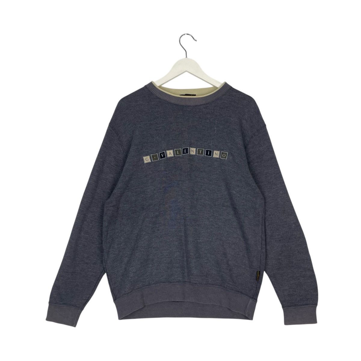 Designer × Vintage Vintage Hoodie/sweater Gianni Valentino sweatshirt - Size US L / EU 52-54 / 3 - 1 Thumbnail