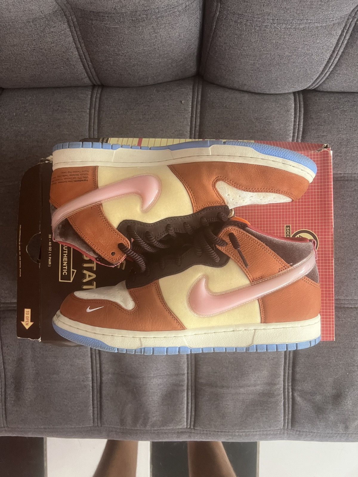 Nike × Social Status Nike dunk mid x social status ‘chocolate milk’ Size US 11 / EU 44 - 1 Thumbnail