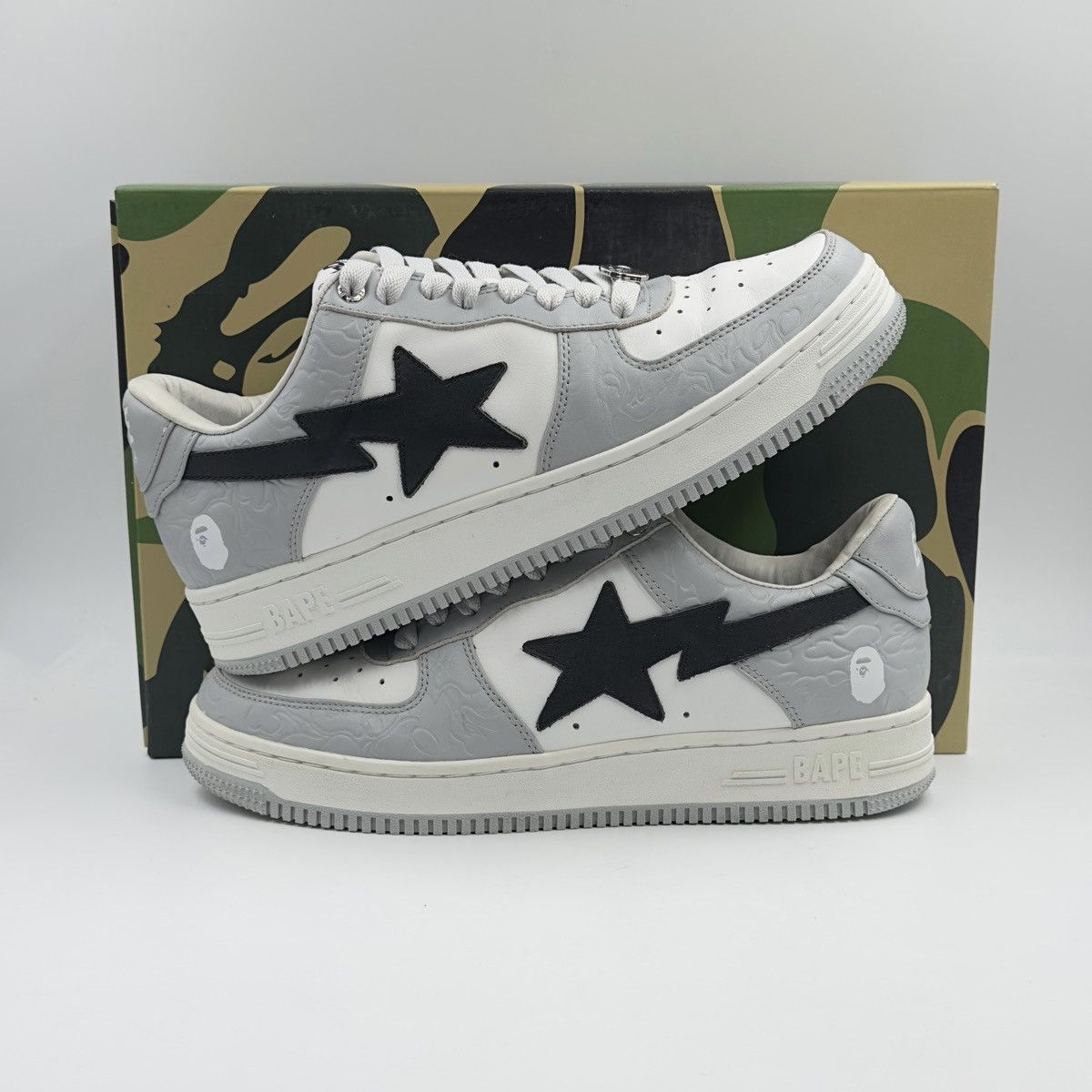 Bape A Bathing Ape Bapesta Grey/Black 2021 Size US 10 / EU 43 - 2 Thumbnail