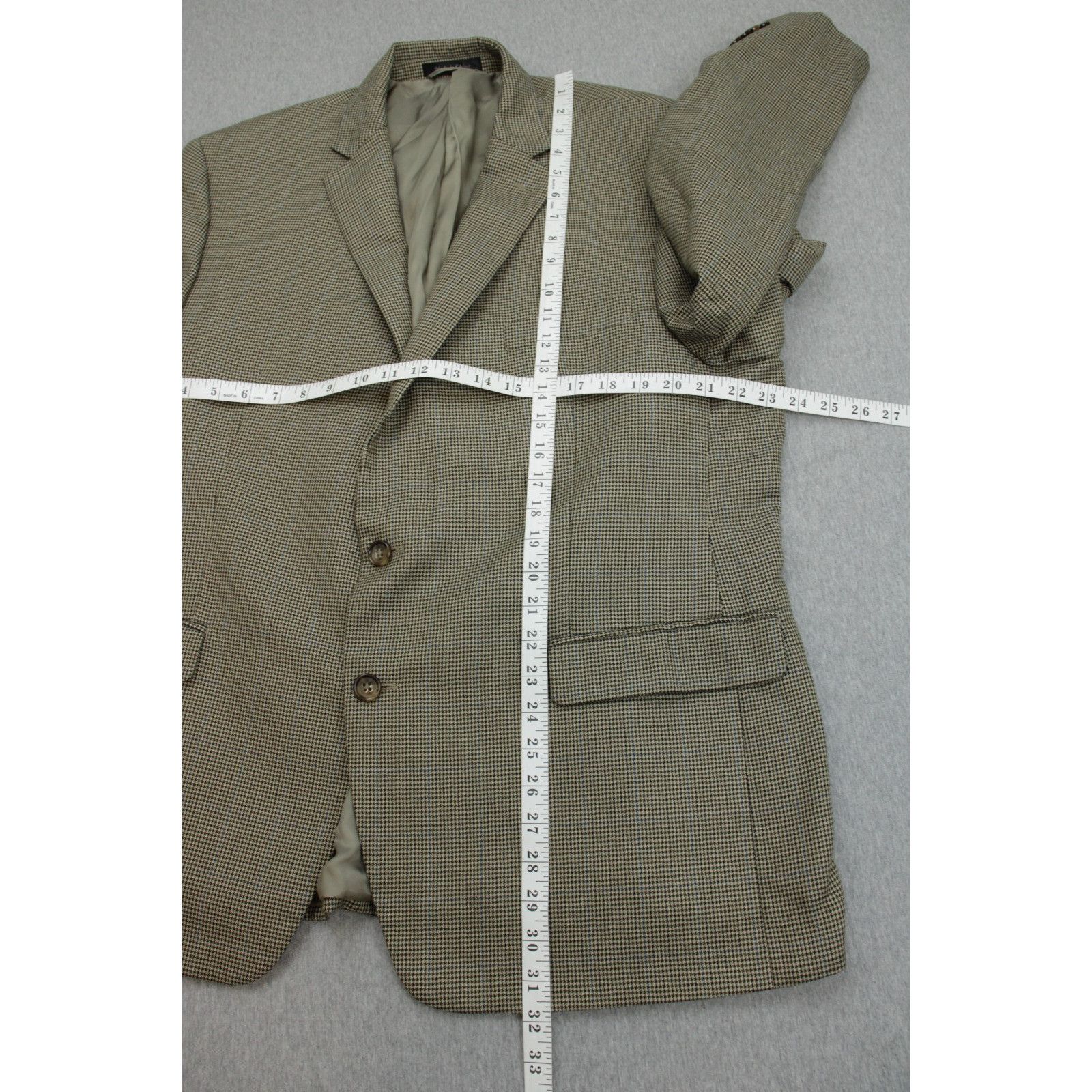 Lauren Ralph Lauren Lauren Ralph Lauren Blazer Mens 46R Houndstooth 2 Buttons Size 46R - 8 Thumbnail