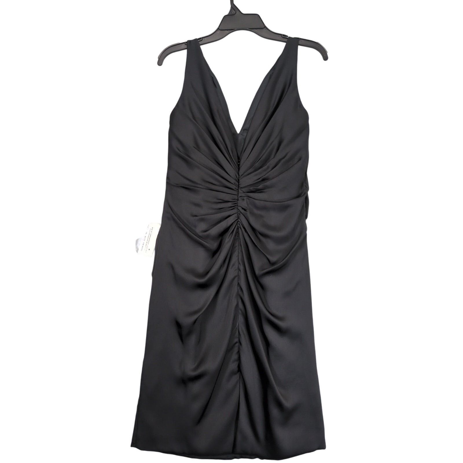 Vintage Jade Couture Black Satin Cocktail Dress Sz 12 Rhinestone Size XL / US 12-14 / IT 48-50 - 3 Thumbnail