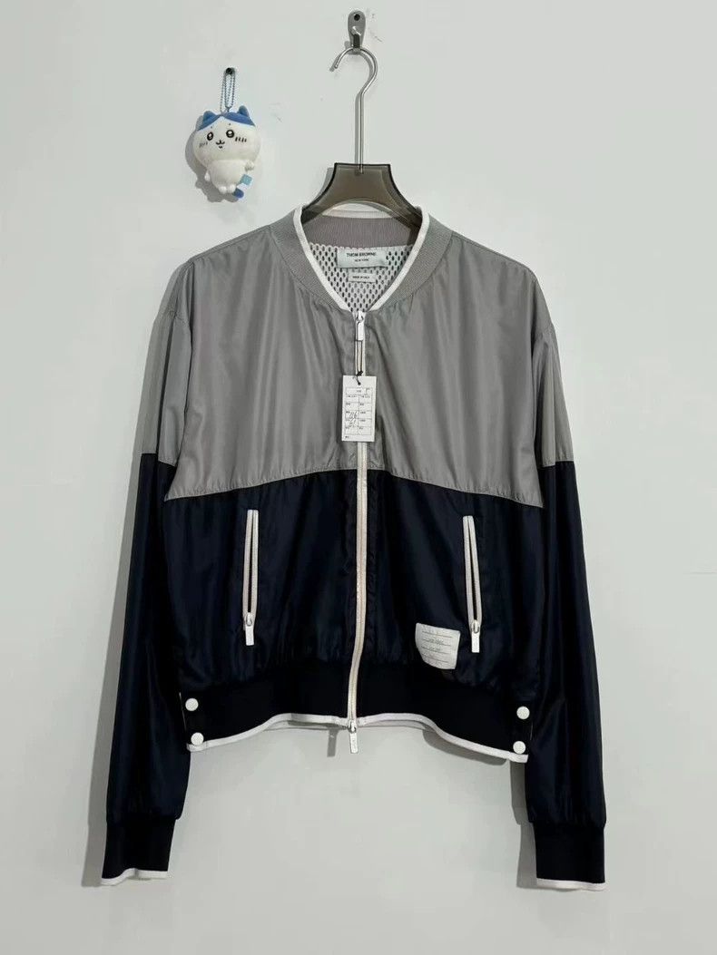 Thom Browne Thom Browne High-priced anchor button color block jacket 25 Size US XXL / EU 58 / 5 - 1 Thumbnail