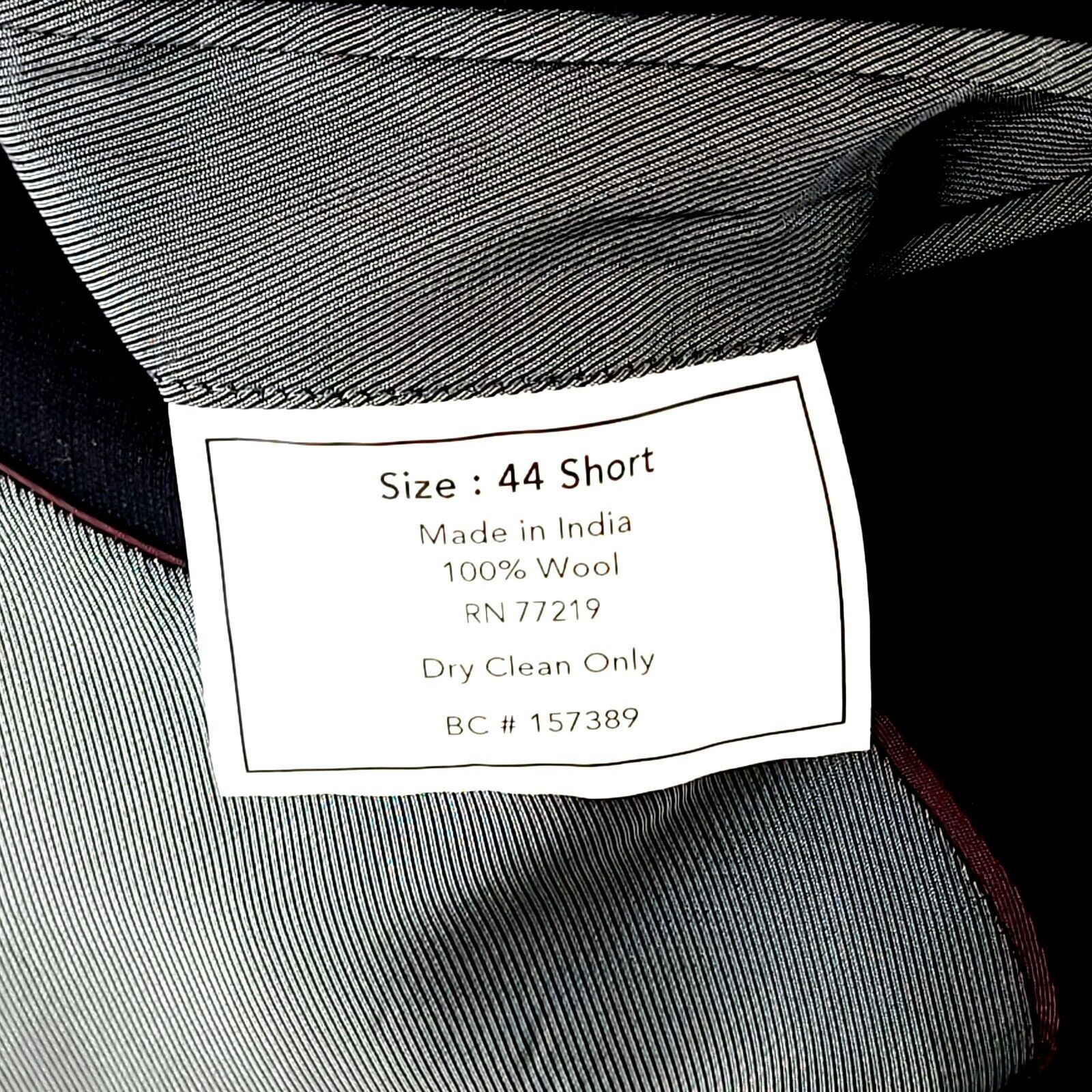 Pronto Uomo Pronto Uomo Wool Blue 2 Button Blazer Measures 44R Tagged 44 Size 44R - 9 Thumbnail