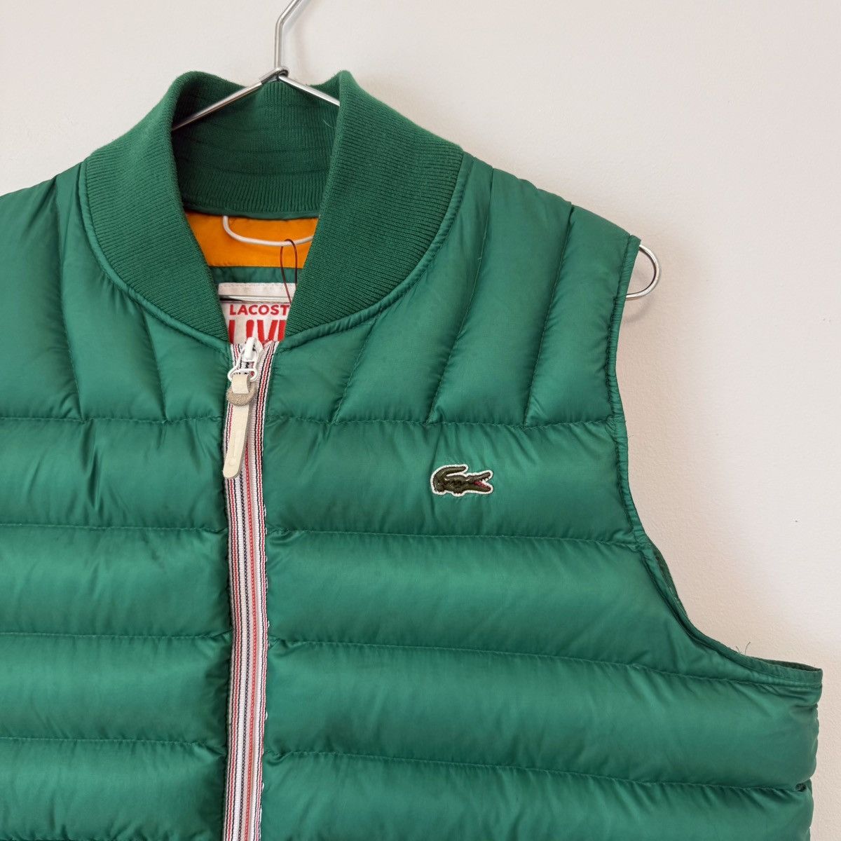 Lacoste Lacoste Live Quilted Down Fill Zip Puffer Vest Gilet Green Size US L / EU 52-54 / 3 - 4 Thumbnail
