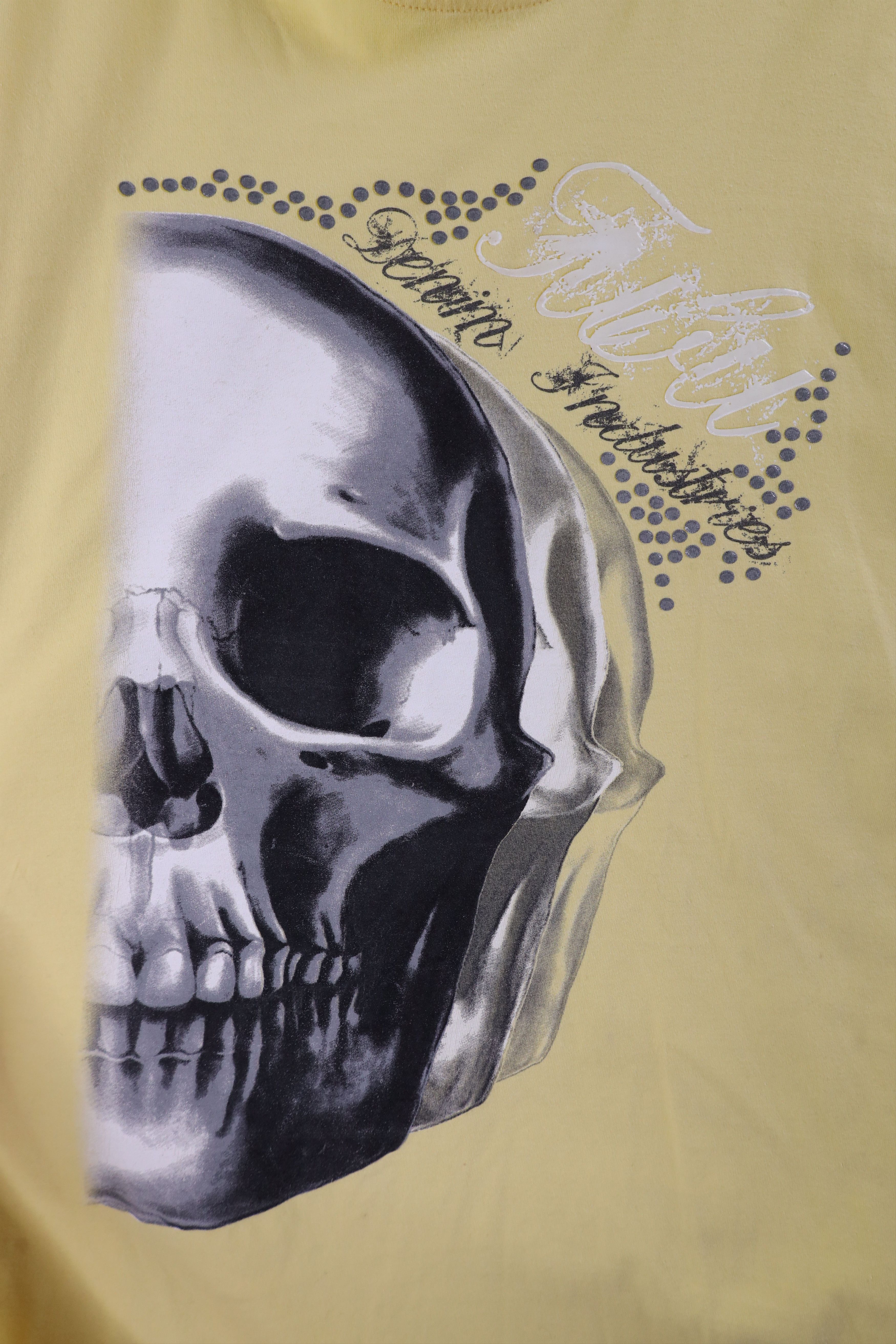 Fubu × Vintage Vintage FUBU Skeleton Long Sleeve T-Shirt Yellow Cotton Size US XXL / EU 58 / 5 - 5 Thumbnail